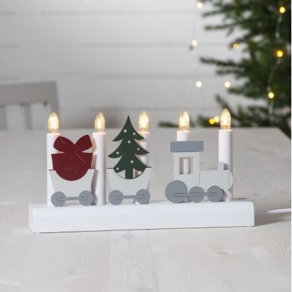 Eglo - Joulukynttilänjalka 5xE10/3W/230V