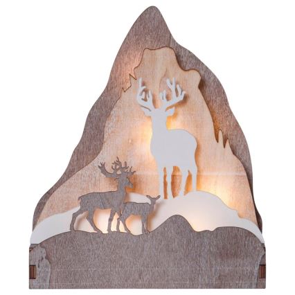 Eglo 410412 - LED-joulukoriste FAUNA 10xLED/0,03W/2xAA