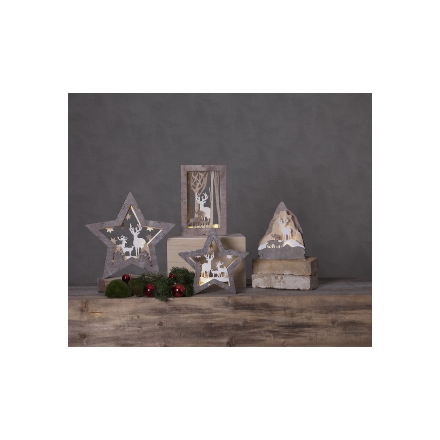 Eglo 410412 - LED-joulukoriste FAUNA 10xLED/0,03W/2xAA