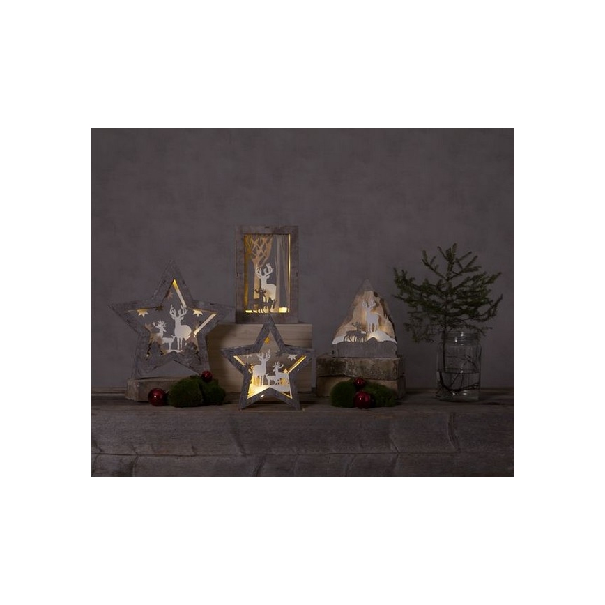 Eglo - LED-joulukoriste 10xLED/0,03W/2xAAA