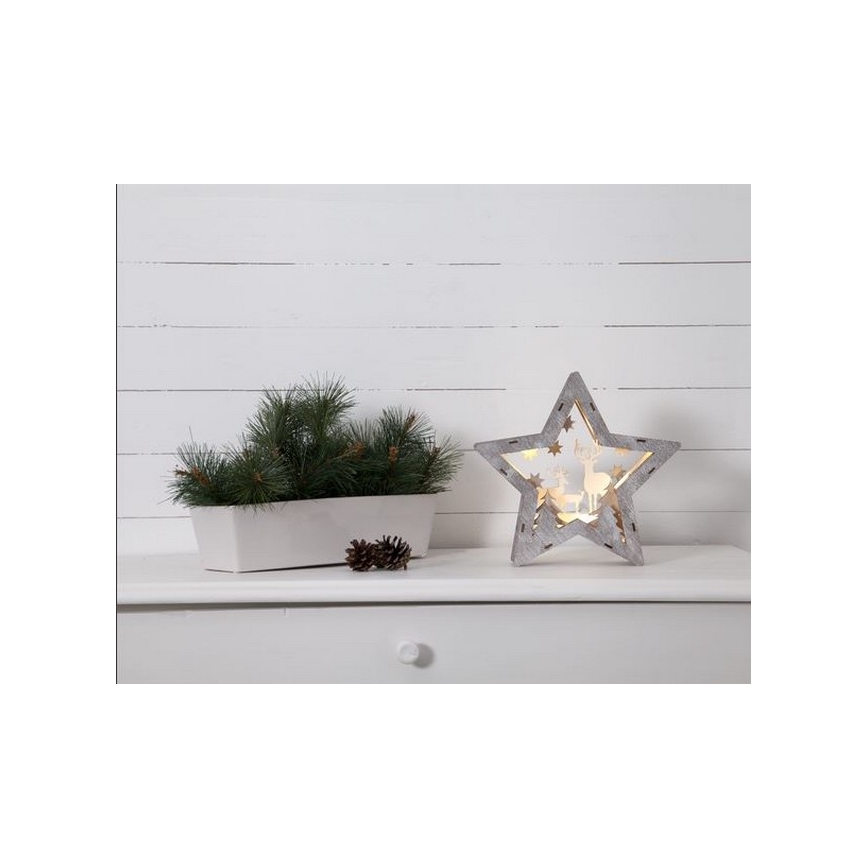 Eglo - LED-joulukoriste 10xLED/0,03W/2xAAA