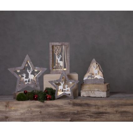 Eglo - LED-joulukoriste 10xLED/0,03W/2xAAA