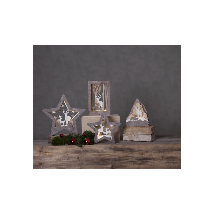 Eglo - LED-joulukoriste 10xLED/0,03W/2xAAA