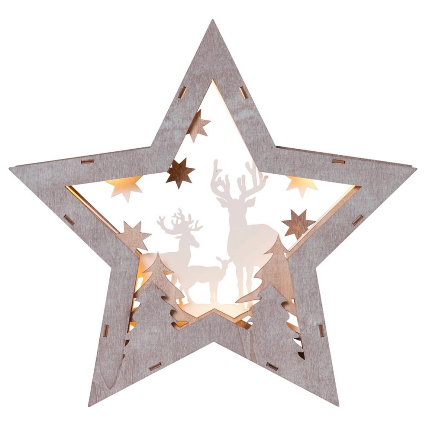 Eglo - LED-joulukoriste 10xLED/0,03W/2xAA