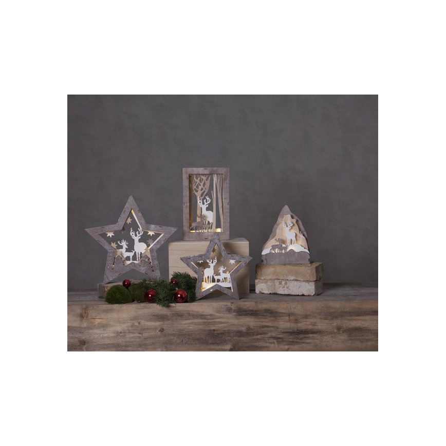 Eglo - LED-joulukoriste 10xLED/0,03W/2xAA