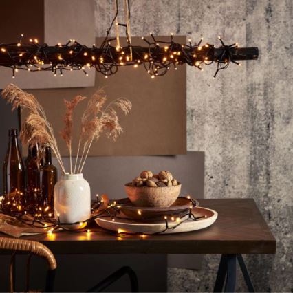 Eglo - LED-ulkovaloketju, 800 LEDiä, 21 m, IP44, lämmin valkoinen