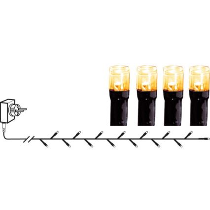 Eglo - LED-ulkojouluketju 180xLED 17,6m IP44 lämpimänvalkoinen