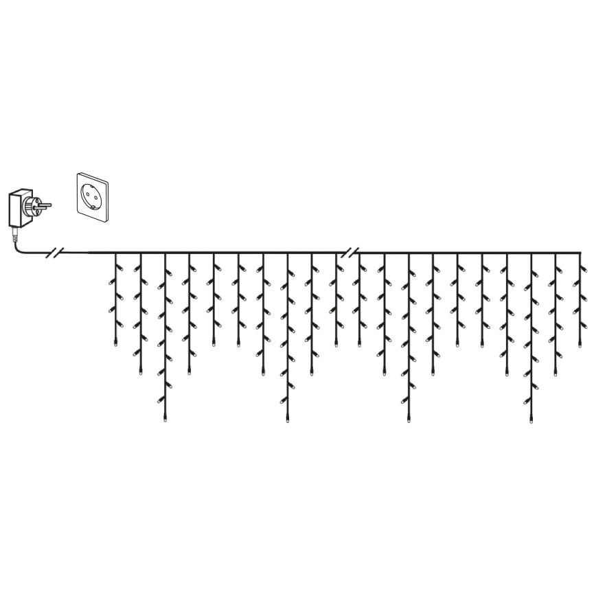 Eglo 410825 - LED ulkokäyttöinen  valoketju GOLDEN 960xLED/29x0,55m IP44 lämmin valkoinen