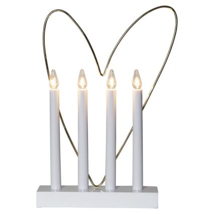 Eglo - Jouluinen kynttilänjalka 4xE10/3W/230V