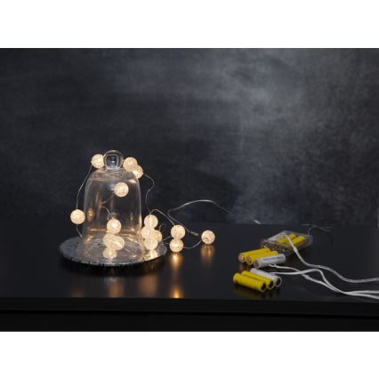 Eglo - LED-valosarja 15xLED/3xAA 1,4 m