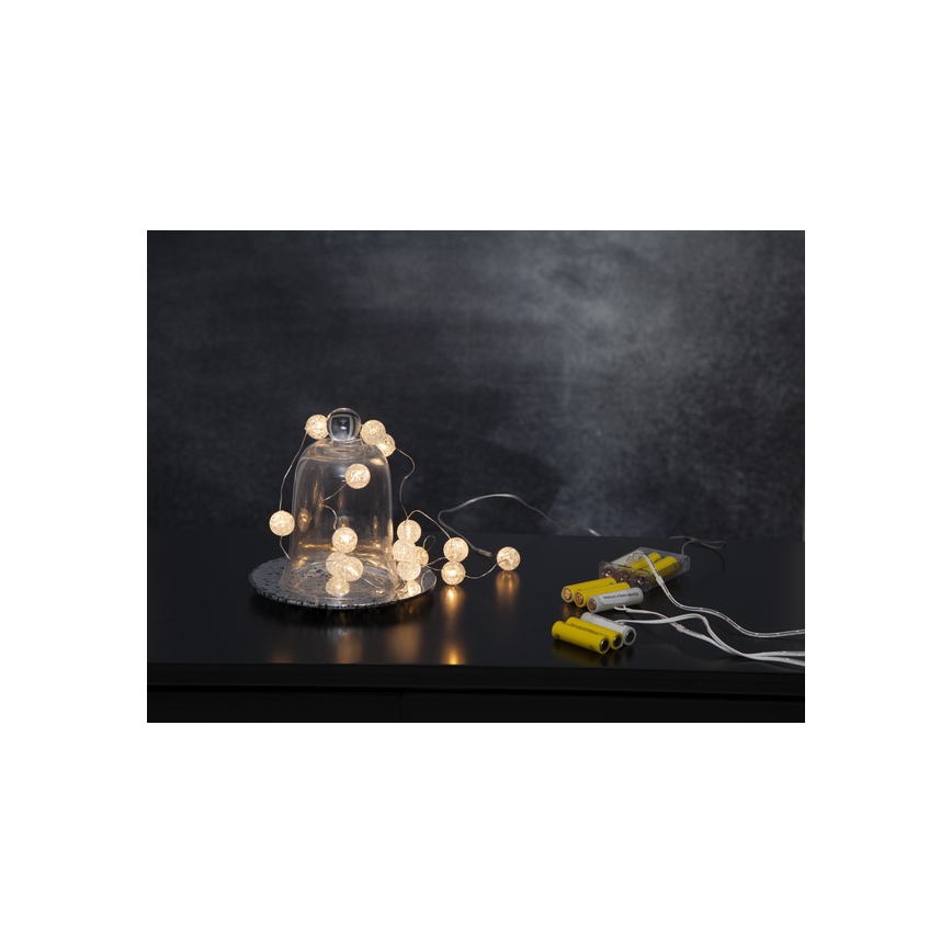 Eglo - LED-valosarja 15xLED/3xAA 1,4 m