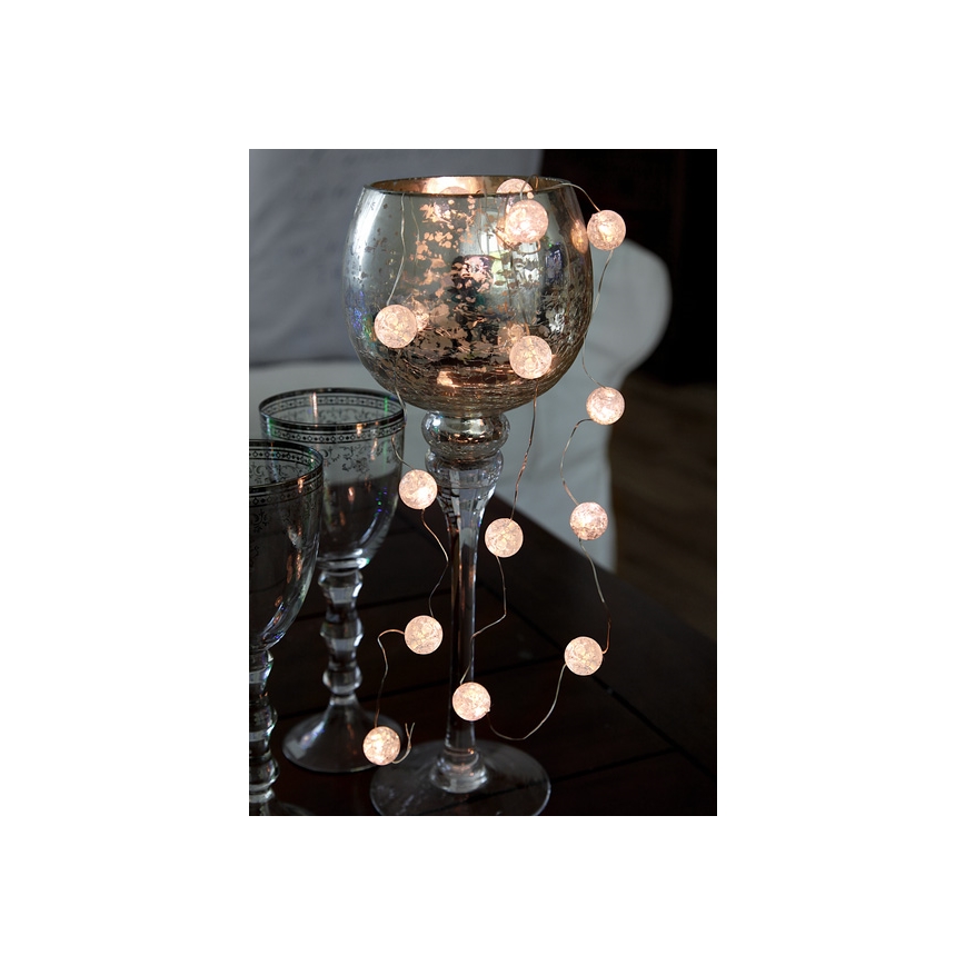 Eglo - LED-valosarja 15xLED/3xAA 1,4 m