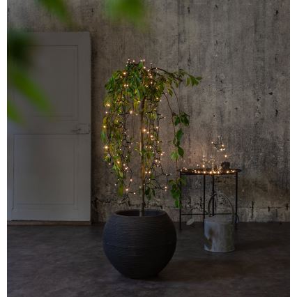 Eglo - LED ulko jouluvalot AKKU 160xLED 11,2 m lämmin valkoinen IP44