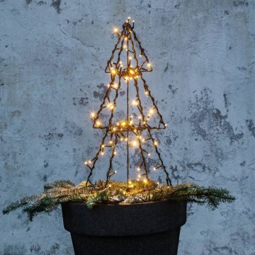 Eglo 411163 - LED-ulkojoulukoriste FOLDY 90xLED/0,006W/31V 50 cm IP44 lämpimänvalkoinen