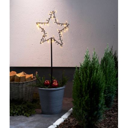 Eglo - LED-ulkojoulukoriste LED/3xAA IP44 tähti