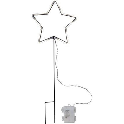 Eglo 411177 - LED-ulkojouluvalaisin NEONSTAR, 72xLED/3xAA, IP44