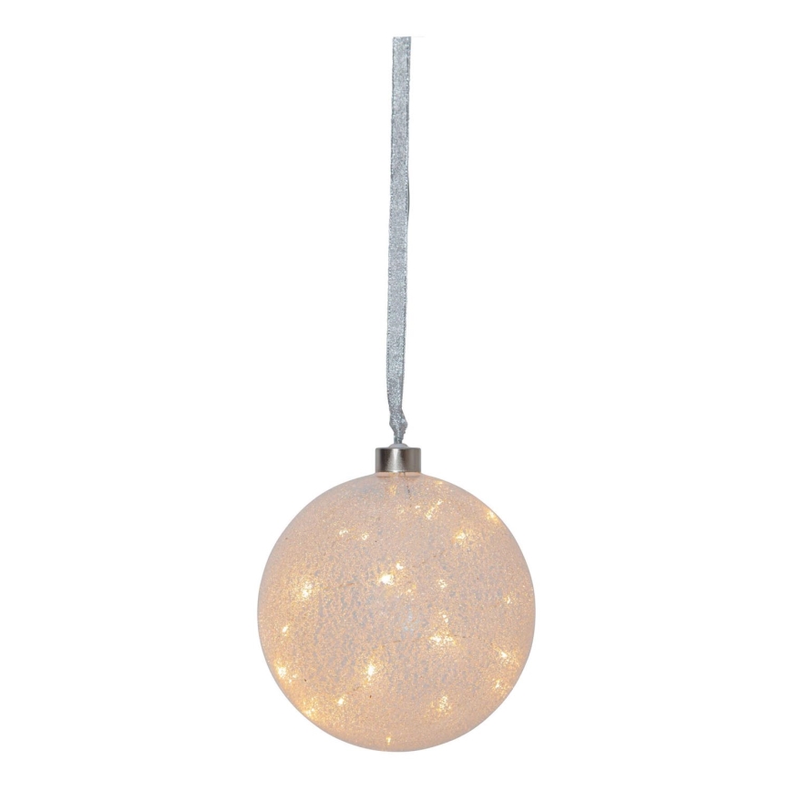 Eglo - LED joulukoriste GLOW SNOW 30xLED/0,064W/3xAA d. 15 cm