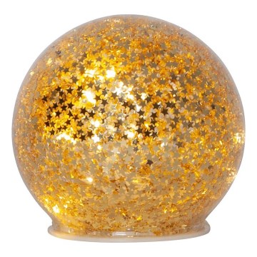 Eglo 411344 - LED-joulukoriste STAR FALL 10xLED/2xAA halkaisija 10 cm kulta