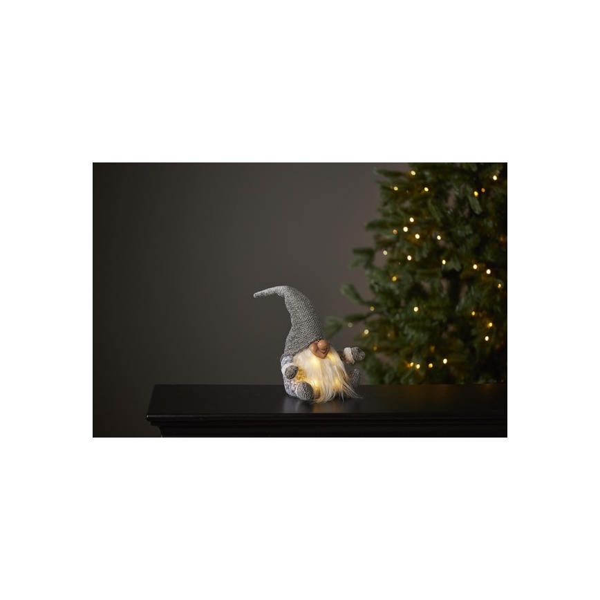 Eglo - LED-joulukoriste 4xLED/0,06W/3xAA harmaa