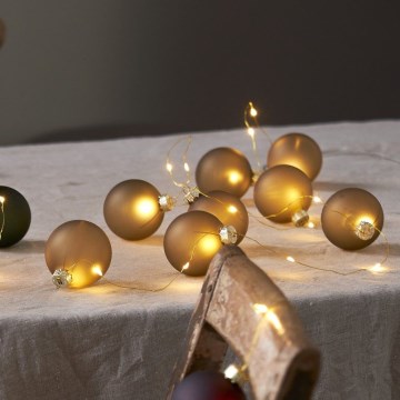 Eglo 411557 - valoketju BLISS 22xLED/3xAA 2,6m lämmin valkoinen