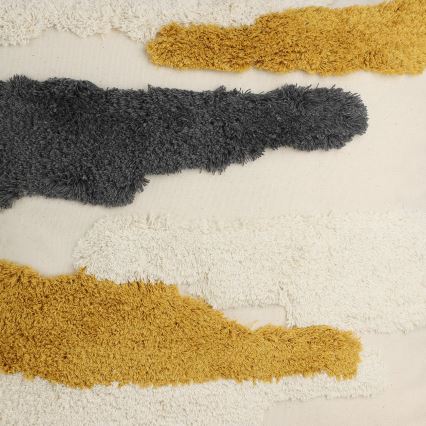 Eglo - Koristetyyny 45x45 cm keltainen/harmaa