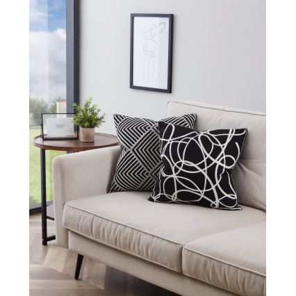 Eglo - Koristetyyny 45x45 cm musta/valkoinen