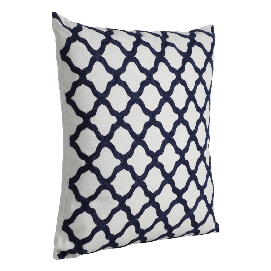 Eglo - Koristetyyny 45x45 cm valkoinen/sininen