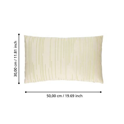 Eglo 420018 - Sisustustyyny CHEVERY 30x50 cm kerma/kulta