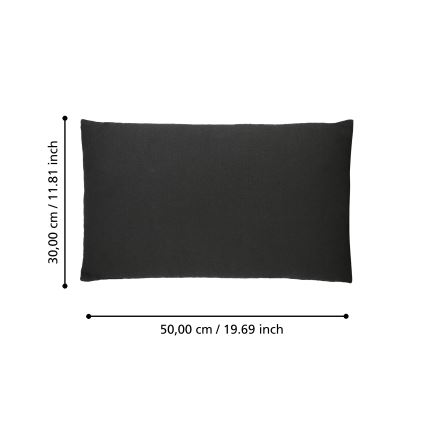 Eglo 420023 - Sisustustyyny ILES 30x50 cm musta