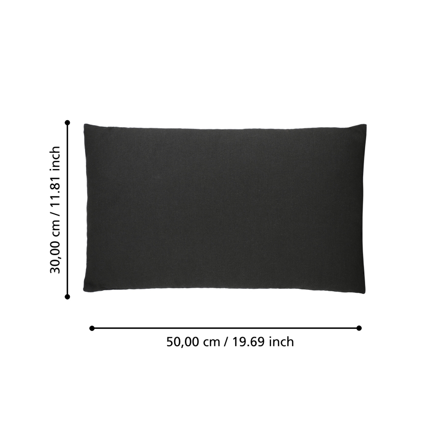 Eglo 420023 - Sisustustyyny ILES 30x50 cm musta