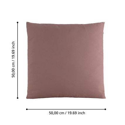 Eglo 420031 - Koristetyyny ILES 50x50 cm vaaleanpunainen