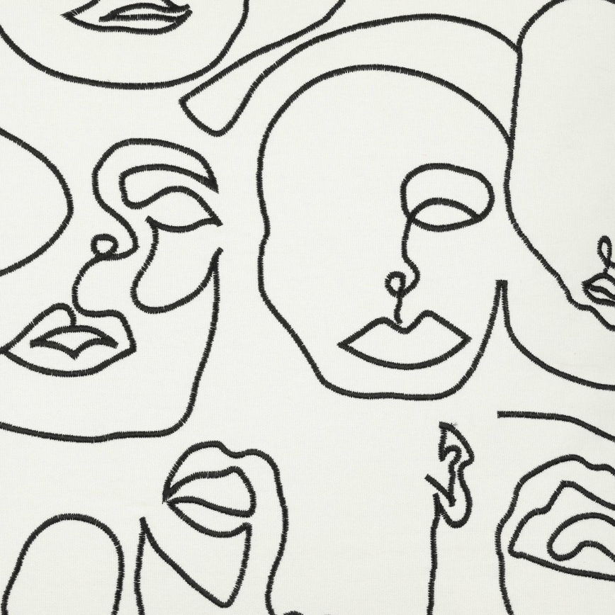 Eglo - Koristetyyny 45x45 cm valkoinen/musta