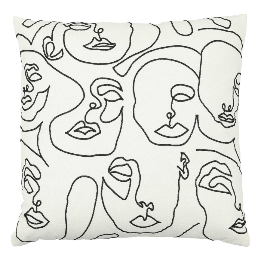 Eglo - Koristetyyny 45x45 cm valkoinen/musta