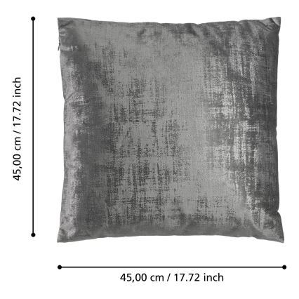 Eglo - Koristetyyny 45x45 cm harmaa