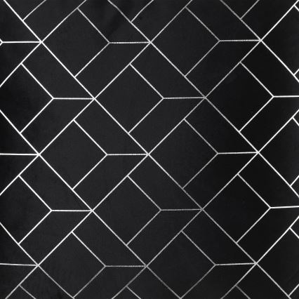 Eglo - Koristetyyny 45x45 cm musta/hopea