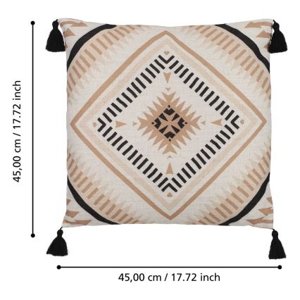 Eglo 420079 - Koristetyyny CHEVERY 45x45 cm beige/musta