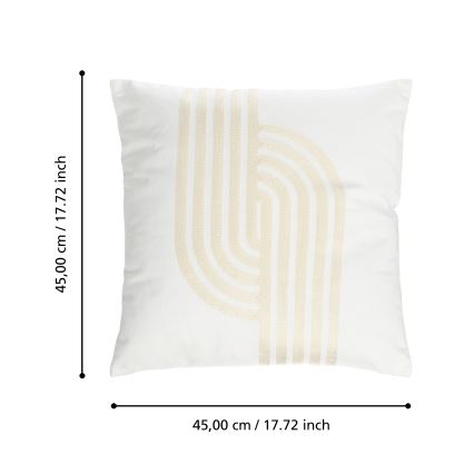 Eglo 420241 - Koristetyyny BERHALA 45x45 cm valkoinen/beige