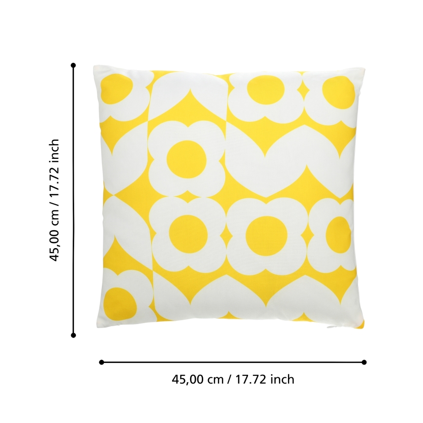 Eglo 420245 - TSUNAN-sisustustyyny 45 x 45 cm keltainen