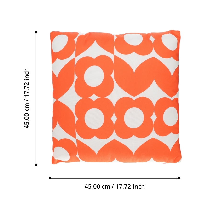 Eglo 420247 - Sisustustyyny TSUNAN 45x45 cm oranssi