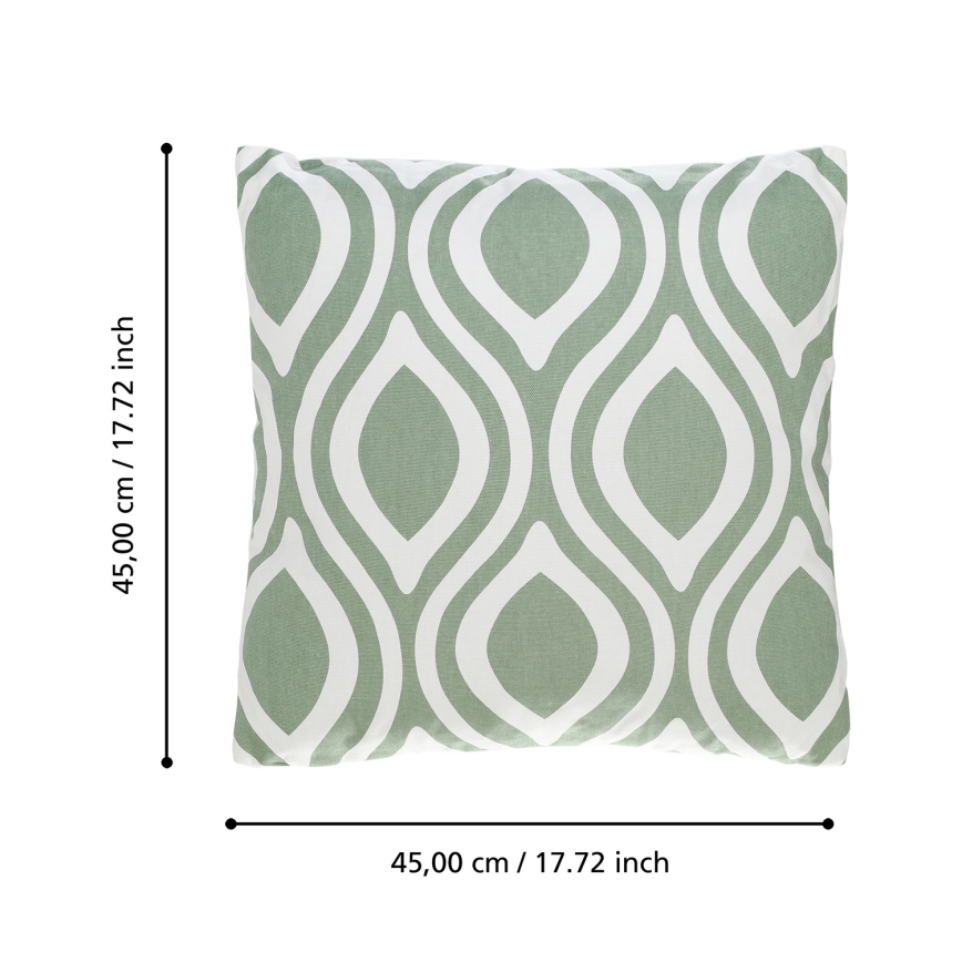 Eglo 420294 - Sisustustyyny CHEVERY 45x45 cm vihreä