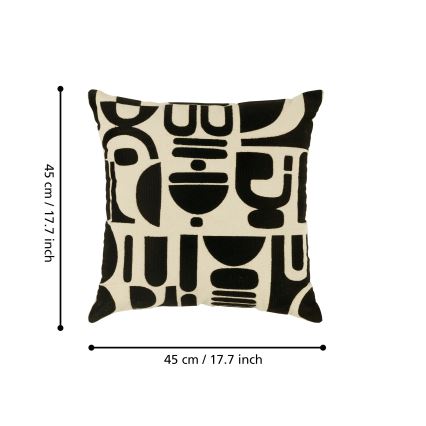Eglo 420307 - Koristetyyny CHEVERY 45x45 cm kerma/musta