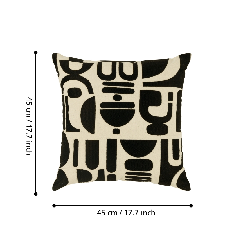 Eglo 420307 - Koristetyyny CHEVERY 45x45 cm kerma/musta