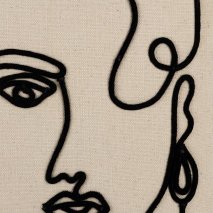 Eglo 420329 - Sisustustyyny CHEVERY 45x45 cm kerma/musta