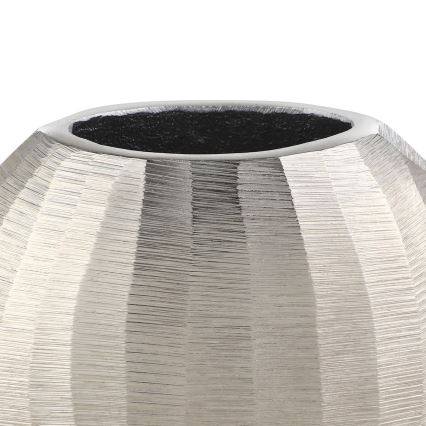 Eglo - Metallinen maljakko 13x15 cm hopea