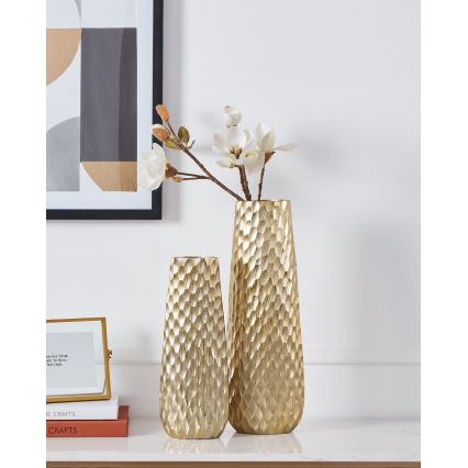 Eglo - Metallinen maljakko 40,5x14 cm kulta