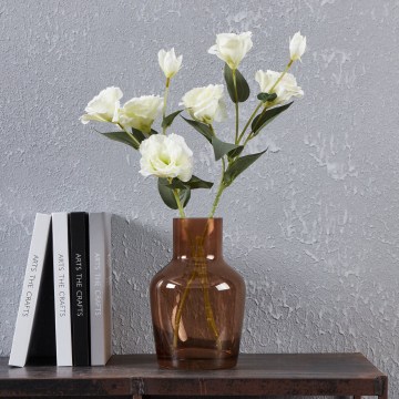 Eglo 421221 - Lasinen maljakko SIRANANA 22x14,5 cm ruskea/savunvärinen
