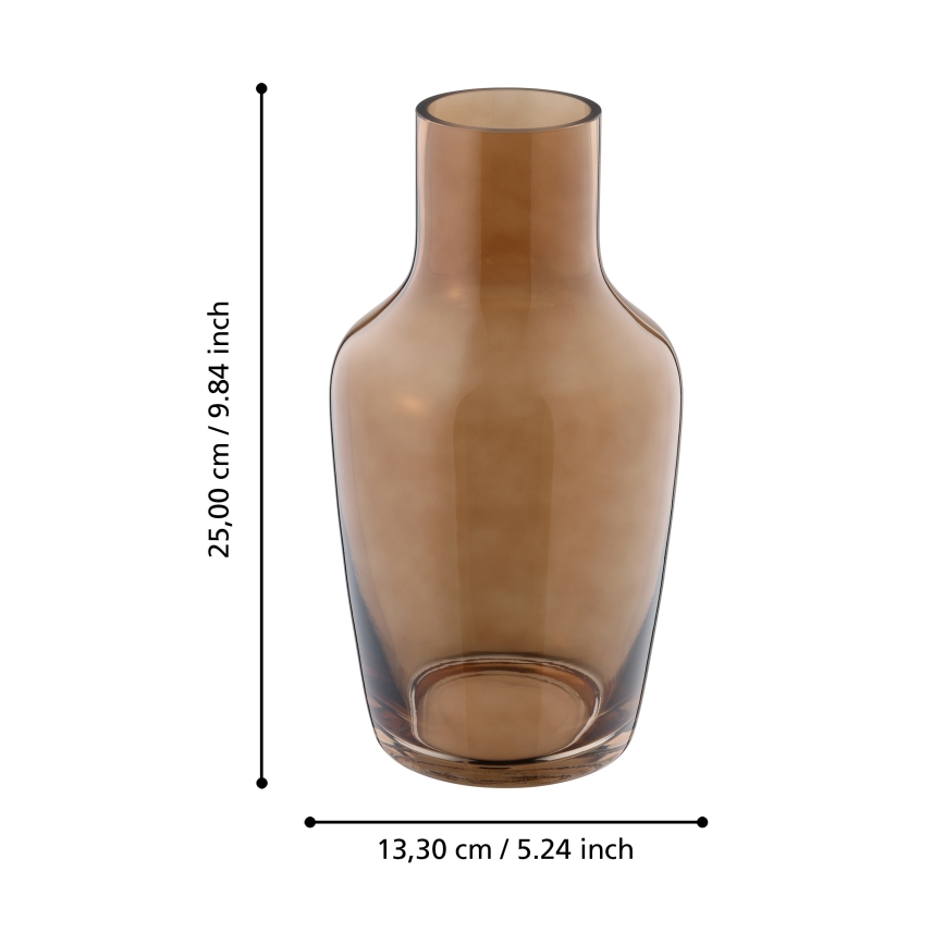 Eglo 421224 - Lasimaljakko SIRANANA 25x13,3 cm ruskea/savunharmaa