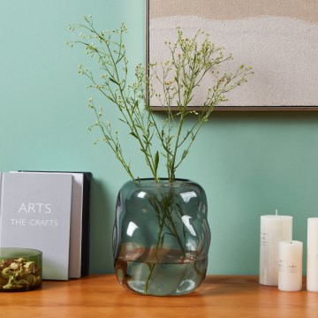 Eglo 421239 - Lasinen maljakko MAROSAVA 23x20 cm musta/savunvärinen