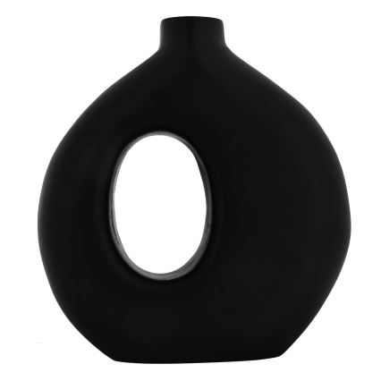 Eglo - Puinen maljakko 16,5x18 cm musta