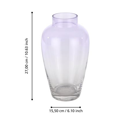 Eglo 421356 - Lasimaljakko KENYASI 27x15,5 cm violetti